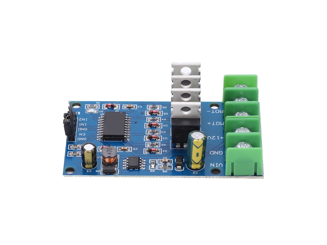Módulo Controlador Motor Puente H De Alta Potencia Con 4 Transistores Nmos Externos Freno Adelante Y Reversa Dc 12-30v