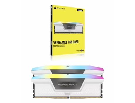 Memoria RAM DDR5 CORSAIR Vengeance RGB (2 x 16 GB - 5600 Mhz - Blanco)