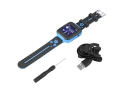 Reloj Inteligente Infantil Bluetooth Impermeable Con Lbs Sos, Pantalla Táctil Y Llamadas Telefónicas (azul)