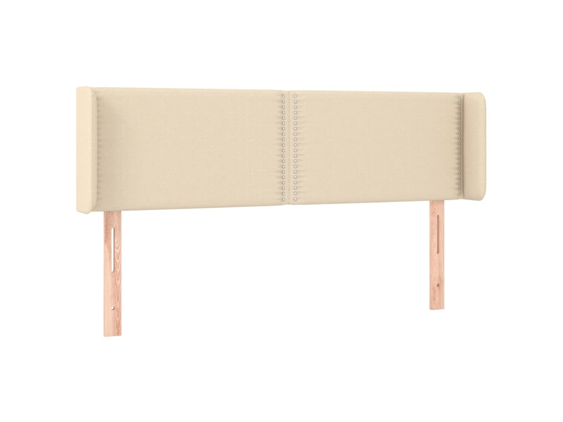 Cabecero con solapas, tejido color crema, MAISON EXCLUSIVE (147 x 16 x 78 cm)