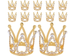 Juego 12 Cumpleaños, Niños Niñas Fiestas De Coronas Princesa Para Y Decorar Pasteles Tiara Pequeña