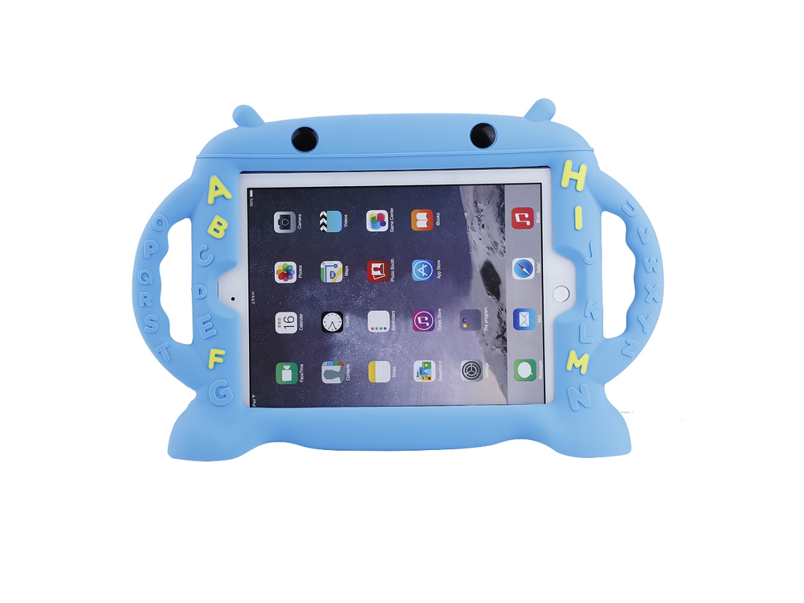 Funda de silicona suave para iPad 9.7 2/3/4 azul (protección y absorción de impactos)