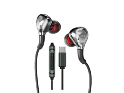 Auriculares con cable WK Black Gold Series Yc06 con USB C/Tipo C y sonido HiFi Hengrongshen