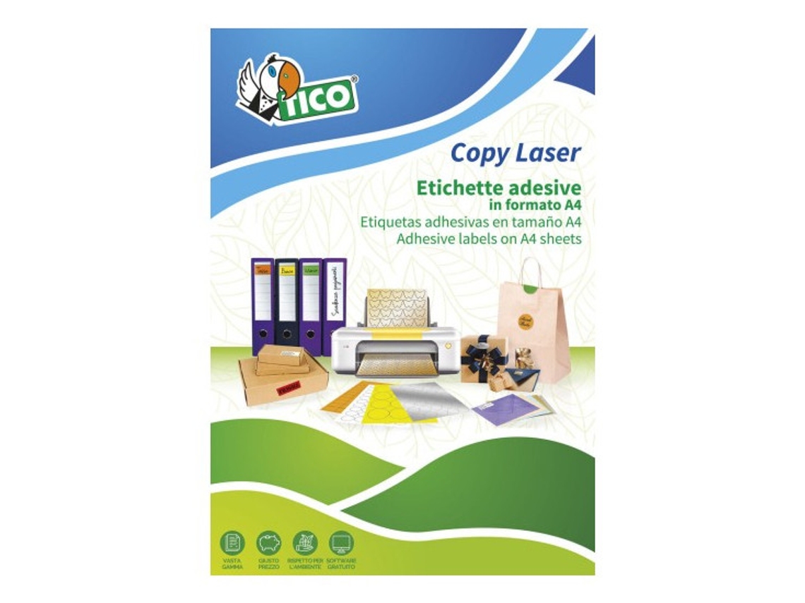 Tico GL4-36 etiqueta autoadhesiva Círculo Permanente Oro 3500 pieza(s)
