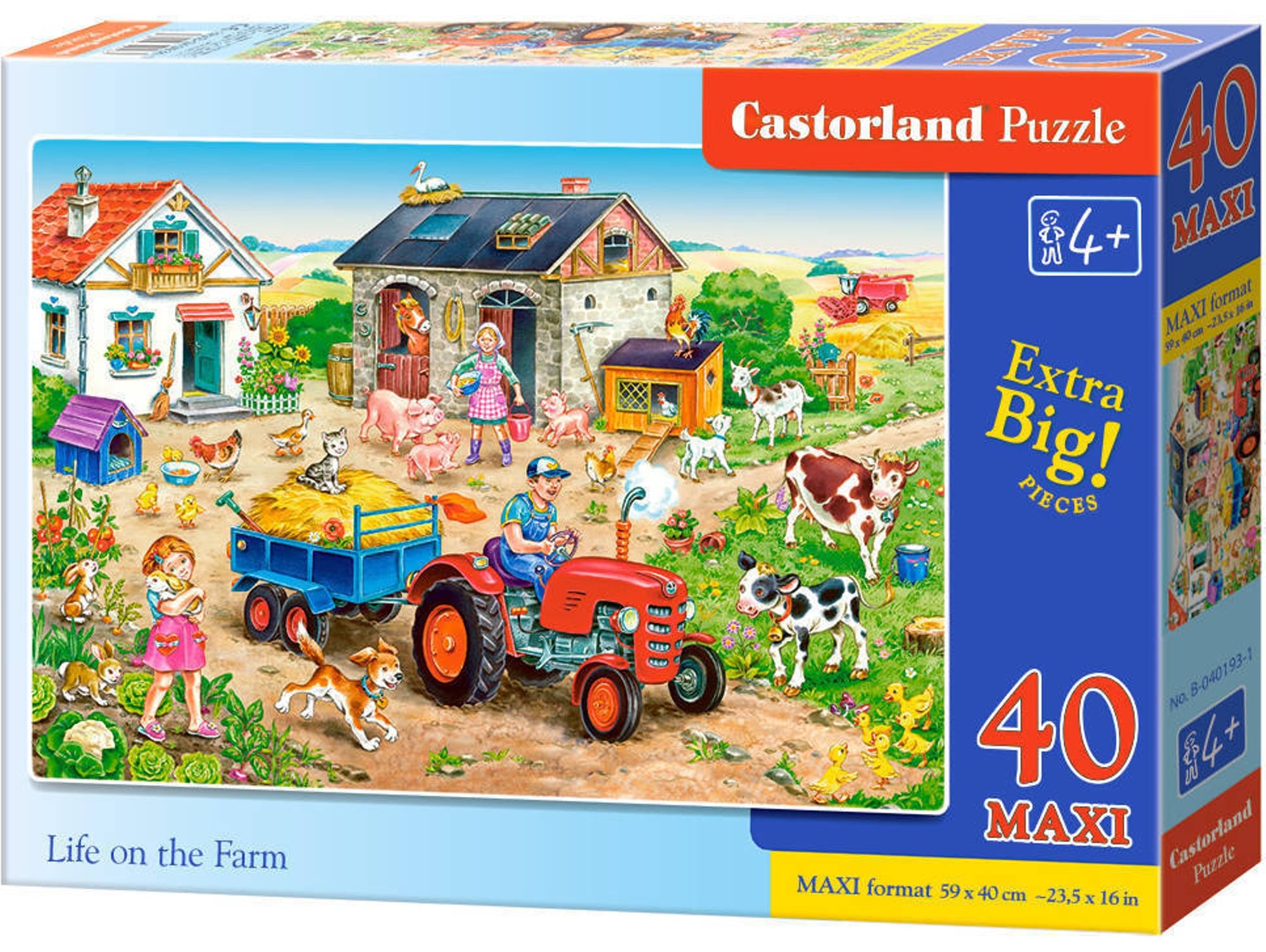 Puzzle CASTORLAND Life on the Farm (40 Piezas)