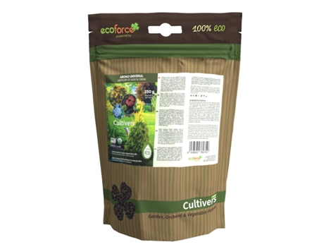 CULTIVERS Abono Plantas Universal Ecológico 250 g Fertilizante granulado con NPK 8-1-5+74% M.O y Ác. Húmicos. Liberación Lenta