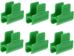 Clips Para Invernadero Inoomp, De Plástico, 11 Mm, 40 Unidades, Para Fijar Láminas A Estructuras De Túneles Y Mallas De