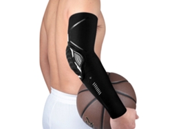 Protector deportivo anticaídas, codo, rodilla, compresión, guante para deportes al aire libre (Mdug, blanco y negro, 1 pieza M)