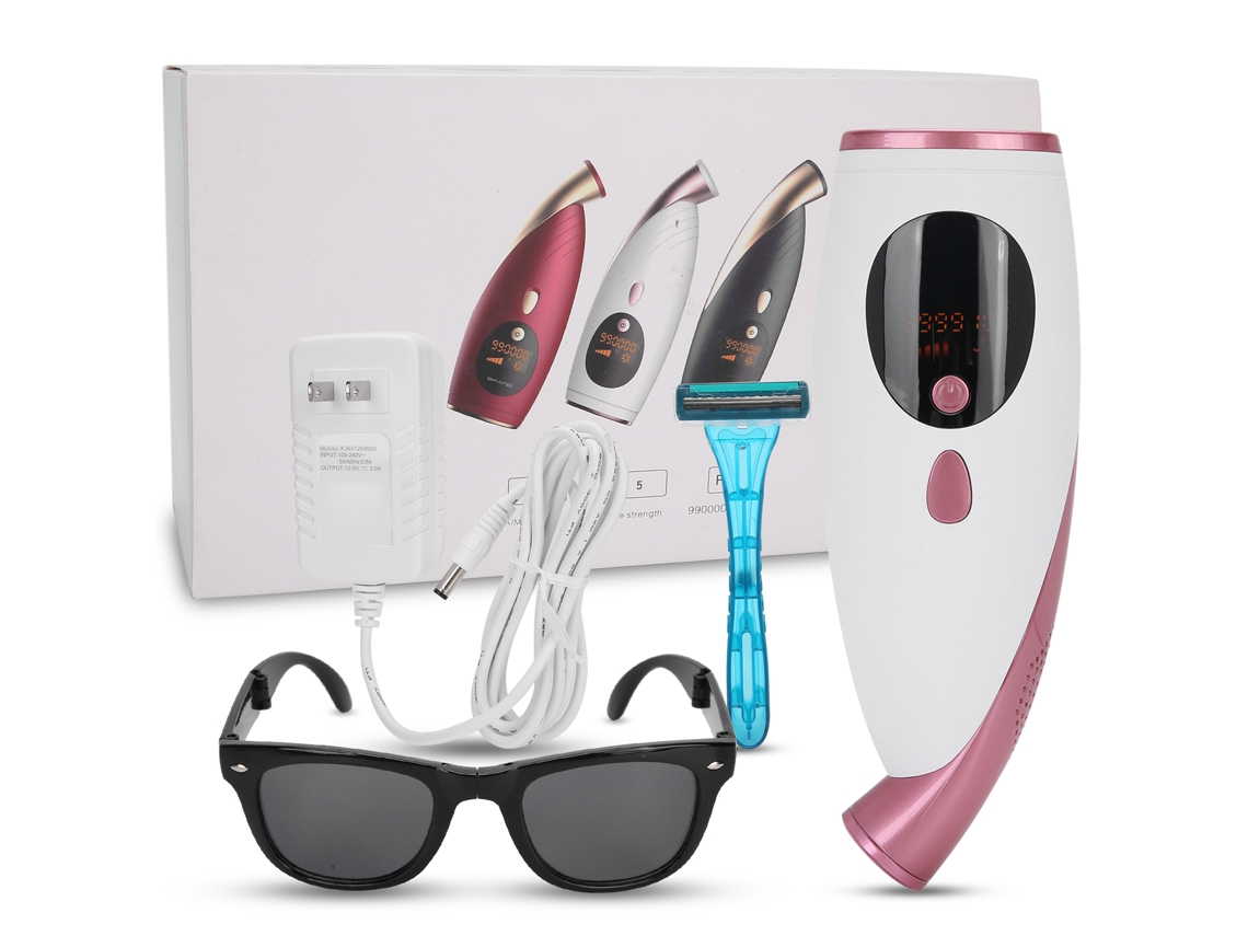 Máquina De Depilación Con Laser Ipl 990000 Flash Epilador Eléctrico Fotorremovidor De Pelo Blanco