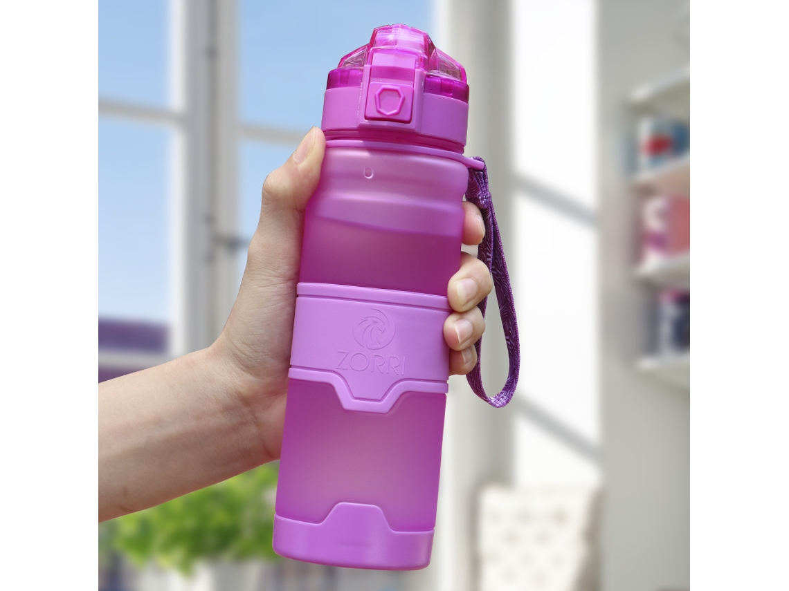 (morado) Botella De Agua Deportiva Portátil Ecológica De 1000 Ml Sin Bpa, Resistente A La Corrosión