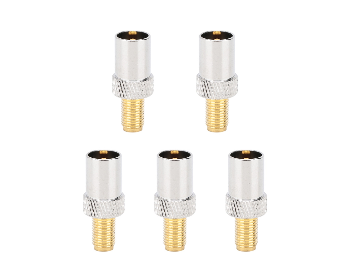 5 Adaptadores Coaxiales Rf Hembra A Sma Hembra De 50 Ohmios Para Dispositivos De Conexión Inalámbrica.