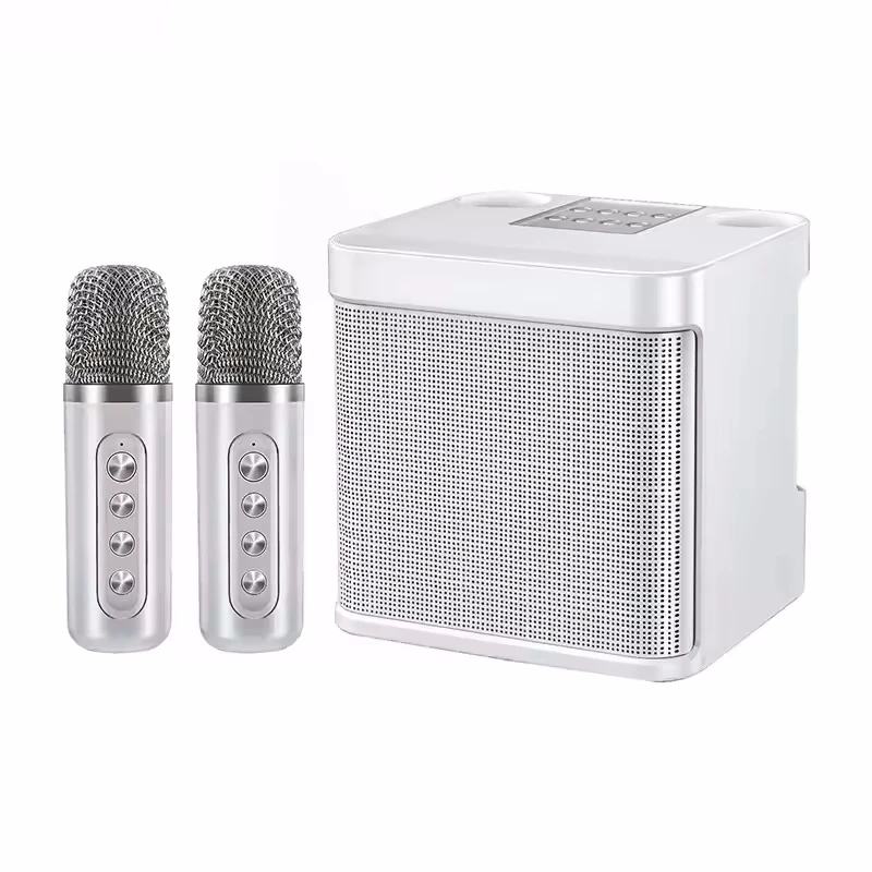Altavoz Bluetooth (blanco) Con Micrófonos Inalámbricos Duales