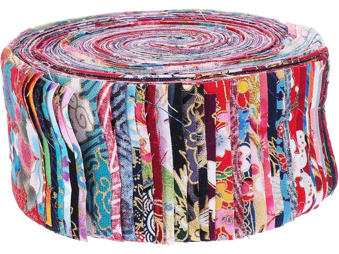 Tiras De Tela De Algodón Para Manualidades, Juego De 36 Piezas, 625 X 100 Cm, Tela De Patchwork Colorida.