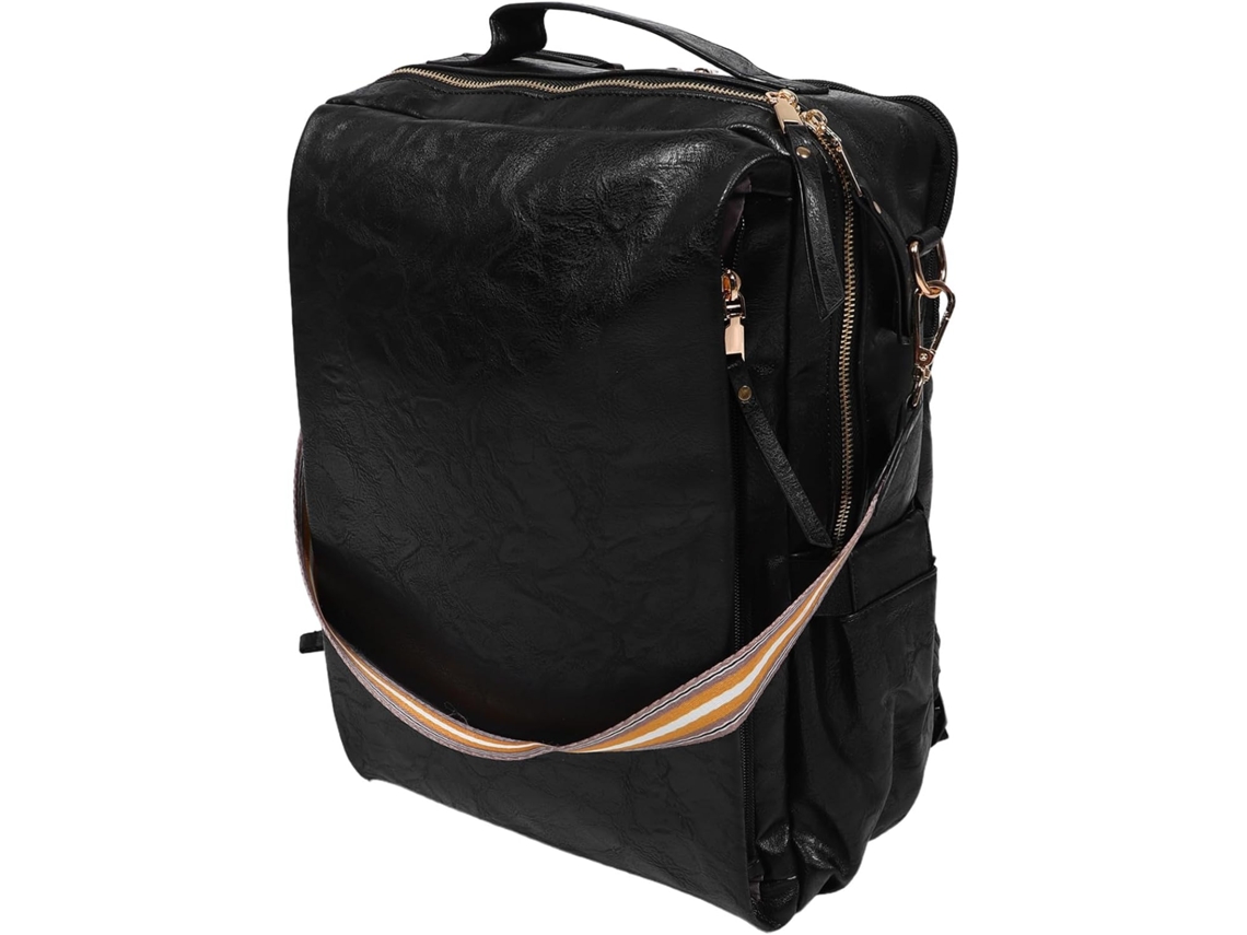 Mochila Para Portátil De Piel Sintética Nuobesty Para Mujer, Diseño Multifuncional Elegante, Bolso De Hombro De Viaje Y