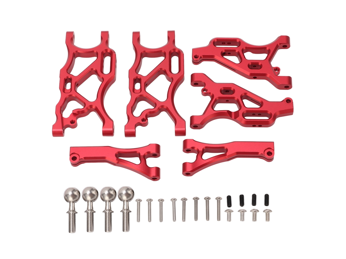 Conjunto De Brazo De Suspensión Rojo De Aluminio Rc