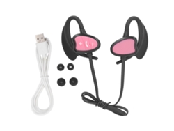 Auriculares Bluetooth 5.4 IPX8 con 32 GB, color rosa