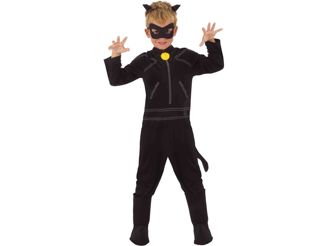 Disfraz de Niño RUBIES Cat Noir (Poliéster - Talla: 5 Años)