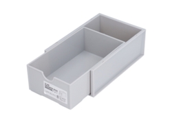 Caja de almacenamiento apilable de material PP, gran capacidad, almacenamiento clasificado, caja resistente y duradera.