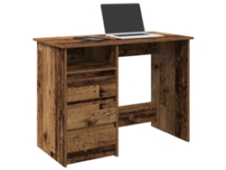 Escritorio | Mesa | Mesa de escritura 102x50x75 cm Derivados de madera Madera antigua