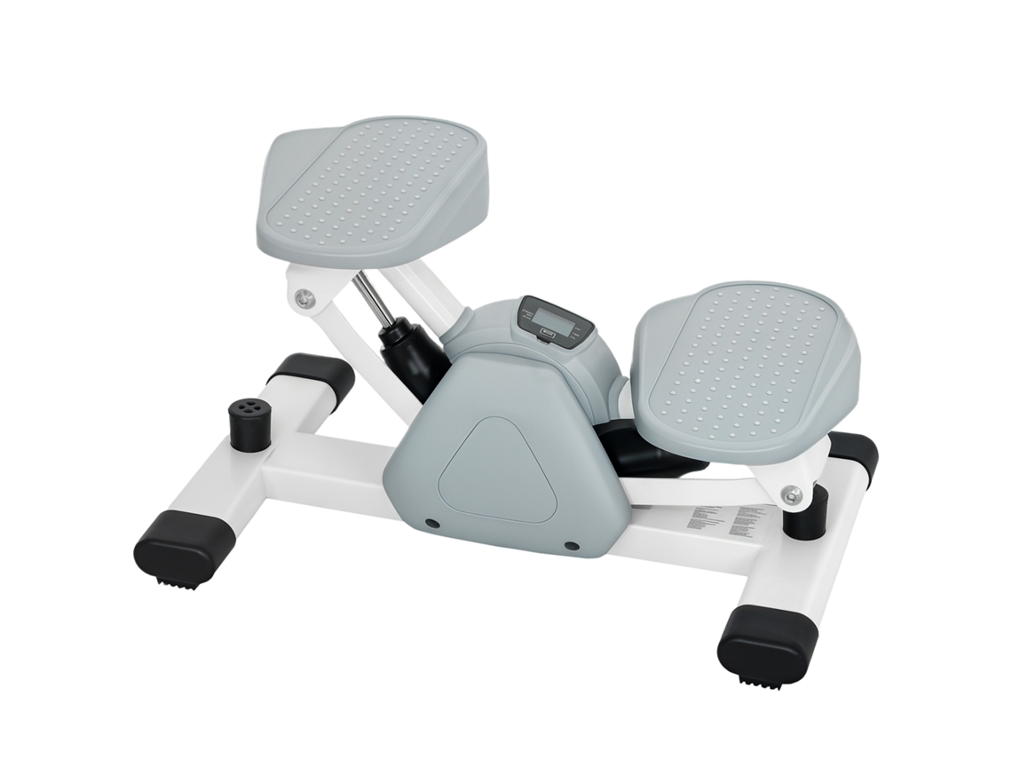 Mini Stepper con LCD y pedales antideslizantes, gris
