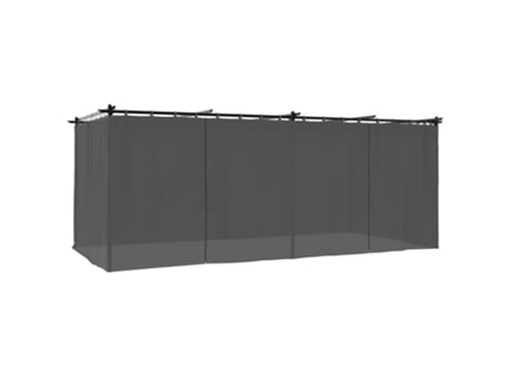 Cenador VIDAXL Antracita Acero (6x3 m)