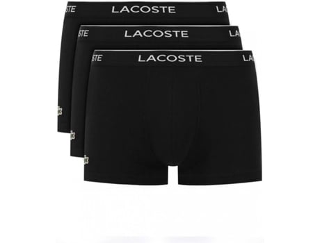 Paquete de 3 Boxers LACOSTE Algodón Hombre (XL - Negro)