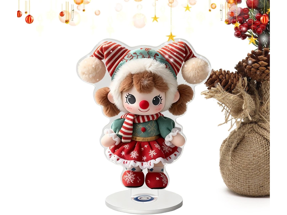 Adorno decorativo acrílico 2D para centro de mesa navideño, ideal para celebraciones navideñas, bodas, fiestas, decoración de interiores y salas de estar. GOKOCO