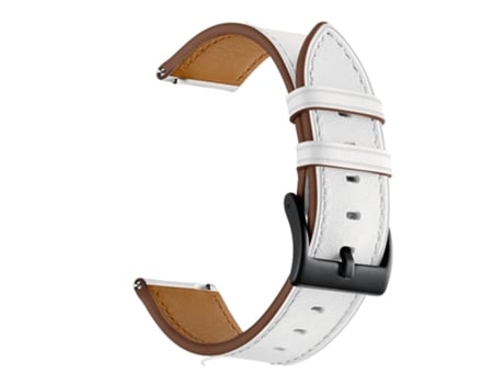 Correa de reloj inteligente para Huawei Watch GT3 42 mm / Watch GT2 42 mm Correa de reloj con hilo de costura de cuero de primera capa (blanco)