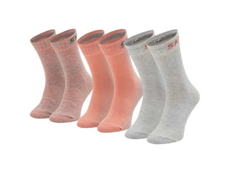 Medias de Niña SKECHERS Wm Mesh Ventilation Socks Algodón Rosa (31/34)