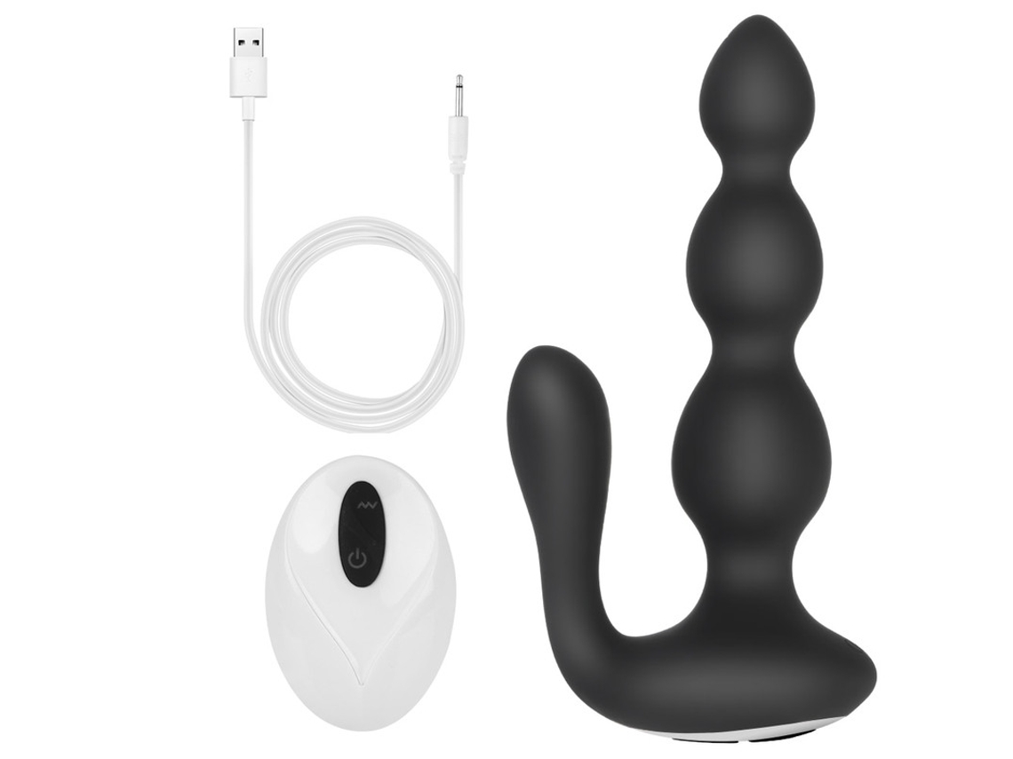Vibrador de motor dual con control remoto inalámbrico con 9 modos para adultos (negro) YIZHOOD