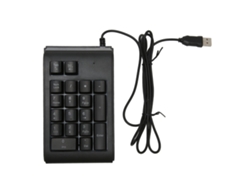 Teclado Numérico Com 19 Teclas Iluminação 3 Cores Plug And Play Usb Para Laptop Pc Desktop