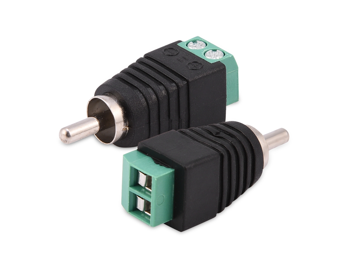 Adaptador De Audio/vídeo Rca Macho A Terminal De Tornillo (15 Unidades)