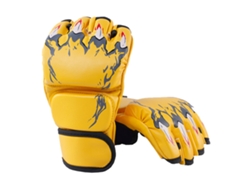 Danu2026-guantes De Boxeo De Media Palma Con Brazalete Ajustable Para Hombre Mujer Estilo Garra De Tigre Amarillo