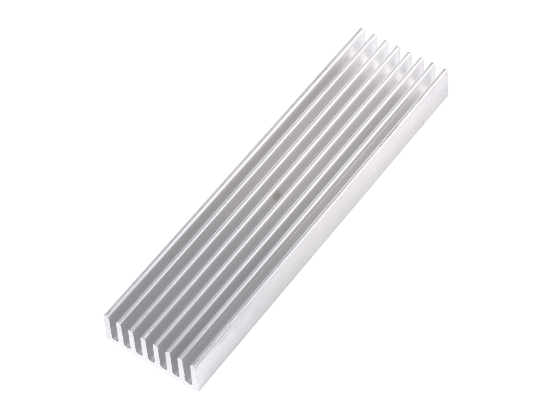 Disipador De Calor De Aluminio Diy 100*25*10mm Para Chip Ic Led Transistor De Potencia