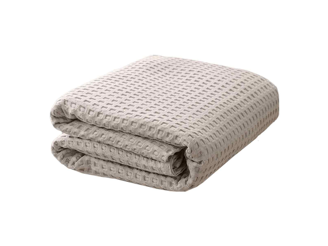 Manta De Algodón Bedsure Para Cama King Size - Manta Estival Ligera Y Transpirable Con Tejido Waffle