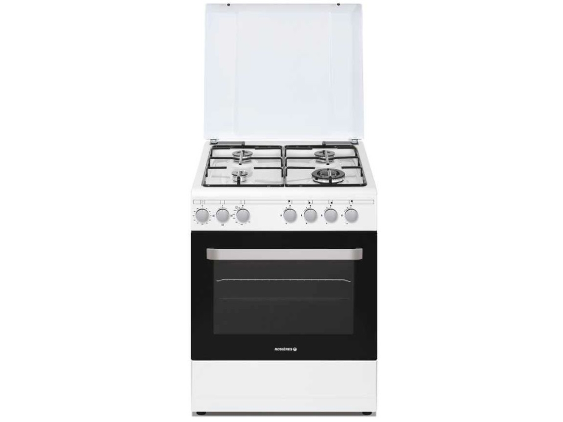 Cocina de gas 63l 4 luces blanca rgg663csw/e - ROSIERES
