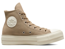 Zapatillas CONVERSE Chuck Taylor All Star Lift Platform Suede Mujer (35 - Blanco)