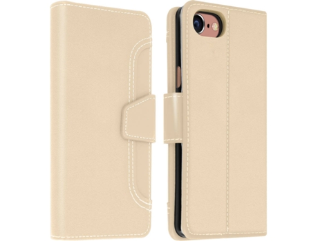 Funda iPhone 6, 6S, 7, 8, SE 2020 AVIZAR Libro Monedero Dorado