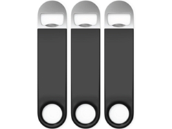 Juego De 3 Abridores De Botellas De Acero Inoxidable Para Camareros - 17,7 Cm - Negro