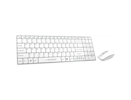 Teclado y Ratón ESPERANZA EK122W (Blanco - RF - QWERTY)