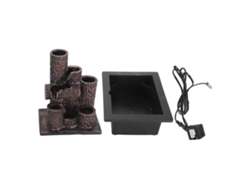 Fuente De Mesa De Resina Con Cascada Y Luz Led Relajante Para Interiores, Oficina O Sala De Estar (220-240 V)