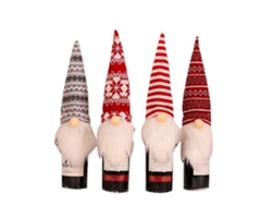 4 Fundas Navideñas Para Botellas De Vino Con Diseño De Papá Noel Para La Mesa, Adornos Para Fiestas Navideñas En Casa.