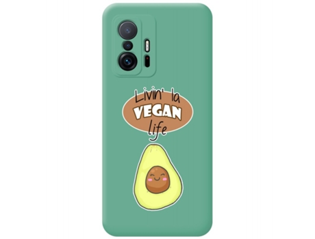 Carcasa Xiaomi 11T 5G / 11T Pro 5G TUMUNDOSMARTPHONE Silicona Líquida Dibujos Verde