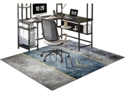 Alfombrilla para silla de oficina, protector de suelo, para gamers, antideslizante, 80 x 120 cm, Xunzheng