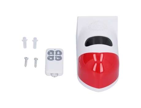Lámpara de Alarma Solar HURRISE Alarma Solar Antirrobo Granja Huerto Alarma Sonora y Lumínica Inducción de Cuerpo Humano Infrarrojo