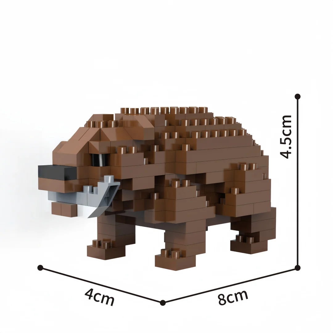 Modelo De Animal (fácoro), Juguete De Bloques De Construcción En Miniatura, Para Ensamblar, Regalo Navideño, Juguete Educativo