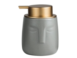2026-dispensador De Jabón Cerámico Con Diseño De Figura Humana, Antirrobo Y Antimoho, Gris