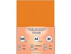 80Gr A4 Naranja 500 Hojas