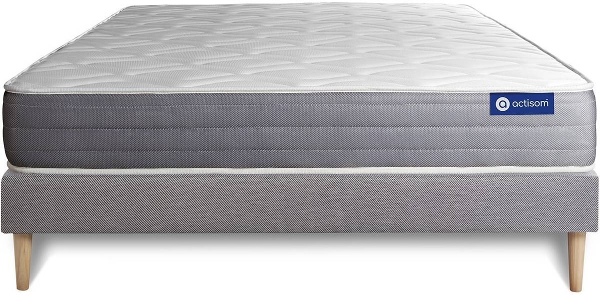 Conjunto de Somier + Colchón ACTISOM Actimemo Dream (Gris - 160x220cm)