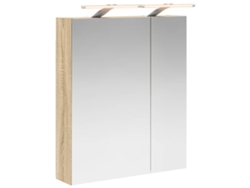 Maison Exclusive - Armario Con Espejo De Baño Roble Sonoma 60 X 14,5 X 70 Cm